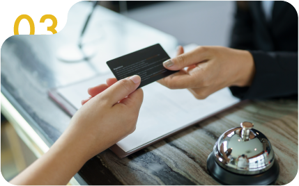 施設チェックイン